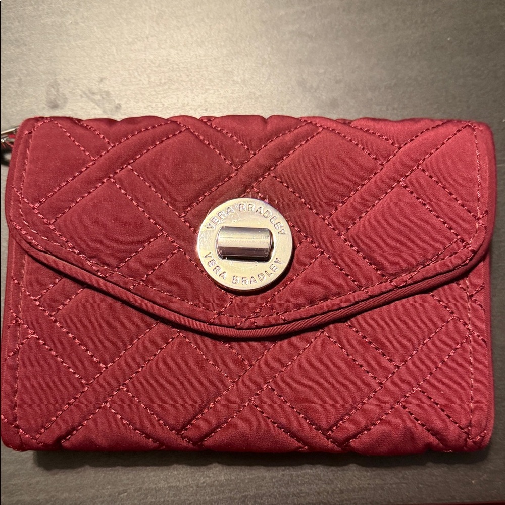 Vera Bradley Quilted Burgundy Wallet